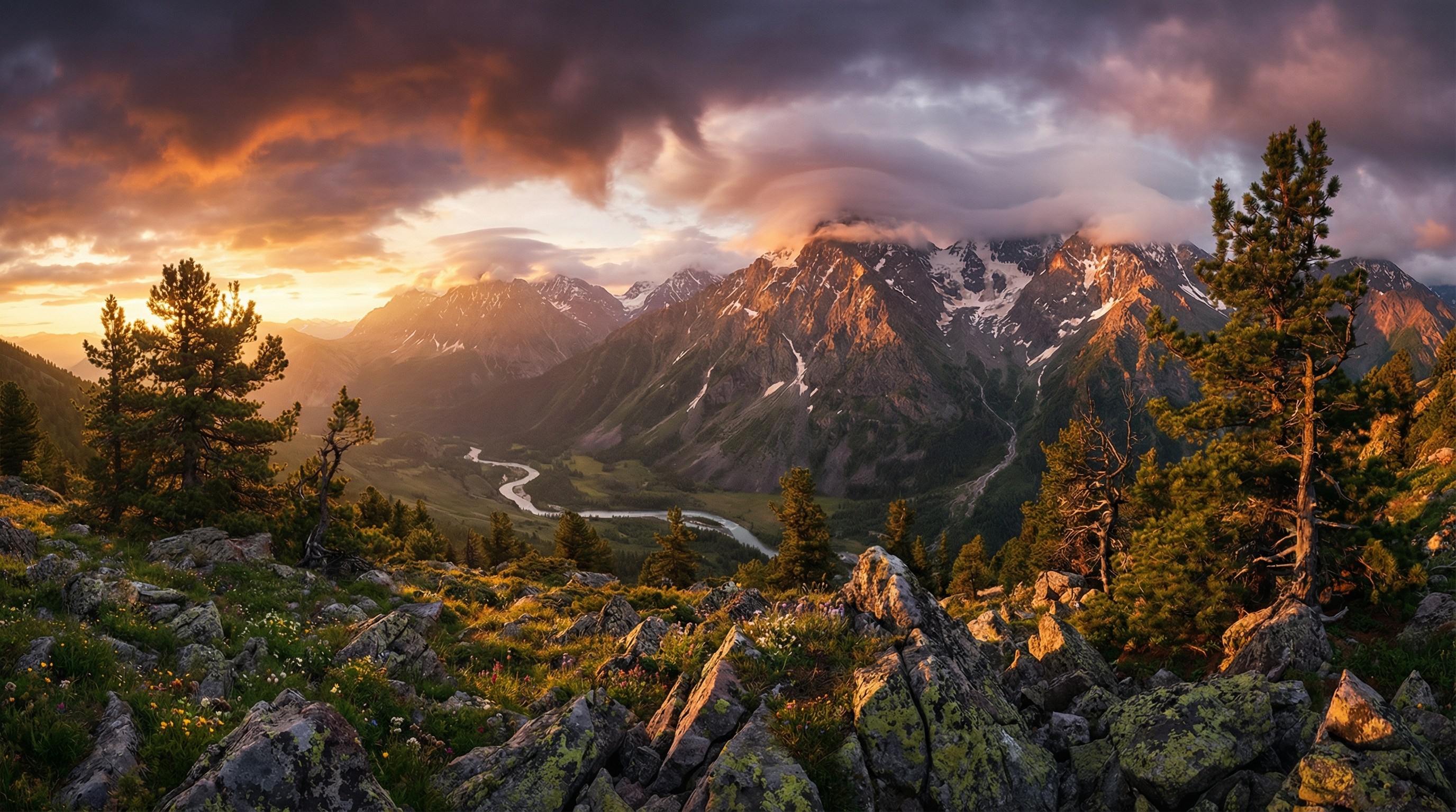 Mountain landscape photography